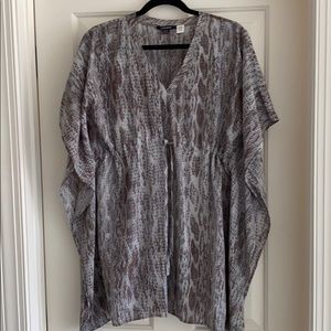 Acrobat python silk dress and beach/pool coverup